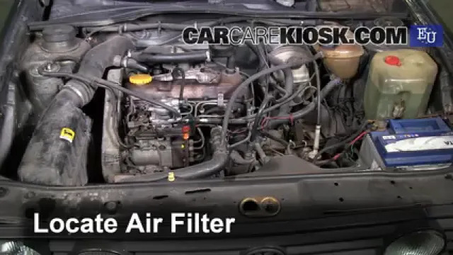 1988 Volkswagen Golf TDI 1.6L 4 Cyl. Turbo Diesel Filtro de aire (motor) Cambio